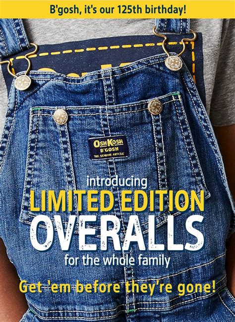 oshkosh b'gosh overalls adults